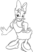 Daisy duck Coloring pages to print