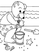 Little brown bear Coloring pages to print