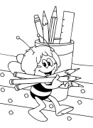 Maya the bee Coloring pages to print