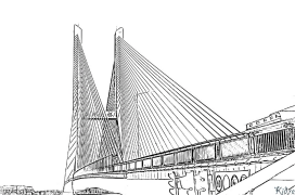 Bridge Coloring pages to print