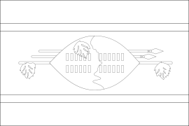 Swaziland Online Coloring
