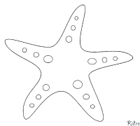 Estrela De Mar Páxinas Para Colorear Imprimibles