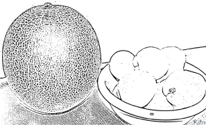 Melón Páxinas Para Colorear Imprimibles