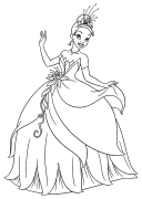 The Princess And The Frog Páxinas Para Colorear Imprimibles