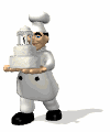 Pâtisserie Chef Animéiert Biller Gif