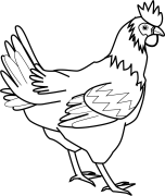 Kura Kolorowanki Do Druku