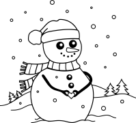 Boneco De Neve Coloração Online