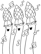 එළවළු මුද්‍රණය කළ හැකි වර්ණ පිටු