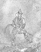 Brandman Utskrivbara Målarbok