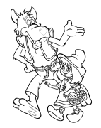 சிறிய சிவப்பு சவாரி ஹூட் ஆன்லைன் வண்ணம்