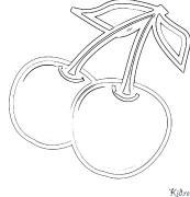 Вишня Розмальовки Для Друку