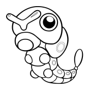 綠毛蟲 可打印的彩页